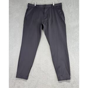 RHONE Commuter Pants Mens 36x27.5 Gray Ankle Zip Golf Athletic Jogger 100151